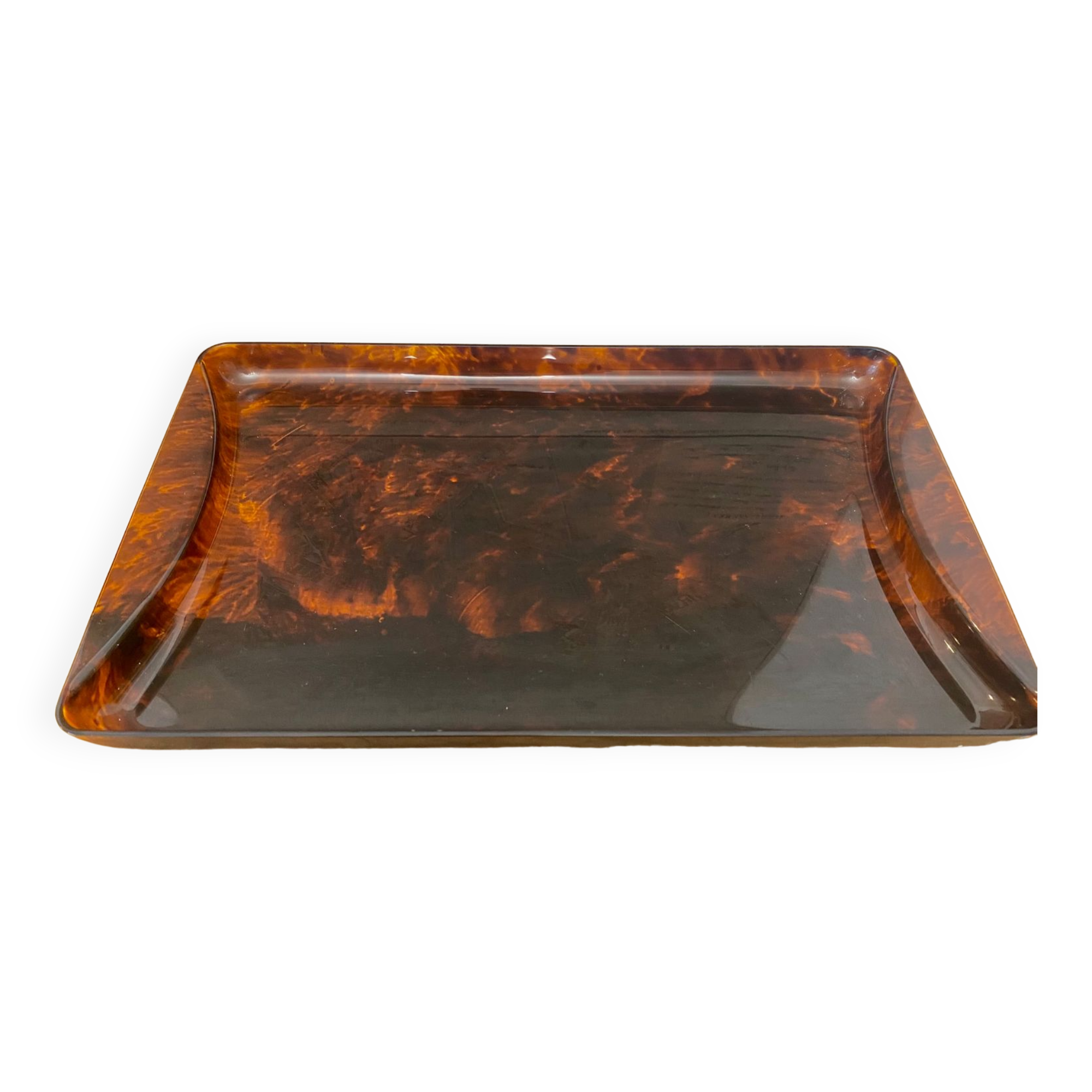 Tortoise tortoiseshell resin tray
