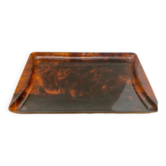 Tortoise tortoiseshell resin tray
