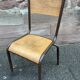 set of 4 industrial school chairs vintage school communities