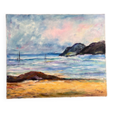 Tableau paysage de mer
