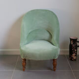 Toad silk velvet armchair