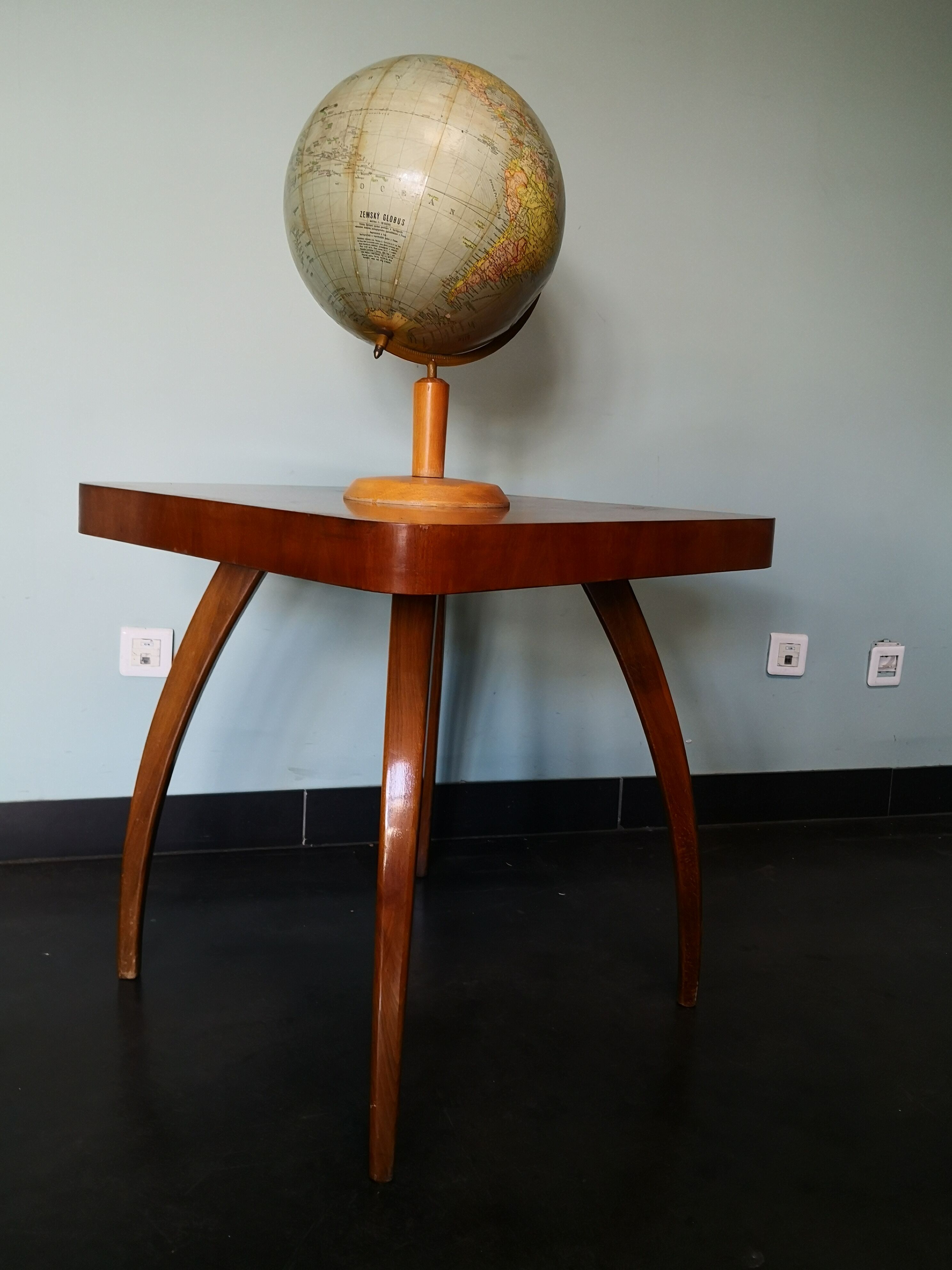 Spider Halabala coffee table, vintage, Czech, art deco