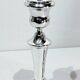 Pair of Silver Candle Holders Egypt