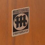 Teak veneer wall shelf, 1960s