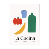 Affiche murale cuisine minimaliste poivron banane 50cm*70cm