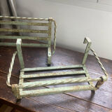 Wrought iron balcony planters