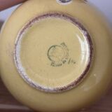 Vintage lot of 3 yellow Villeroy and Boch cups.