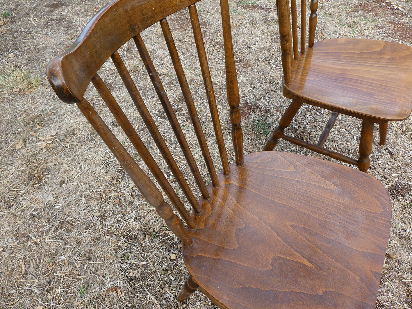 Pair of bistro chairs Baumann Western model