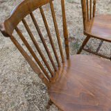 Pair of bistro chairs Baumann Western model