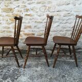 Mismatched bistro chairs