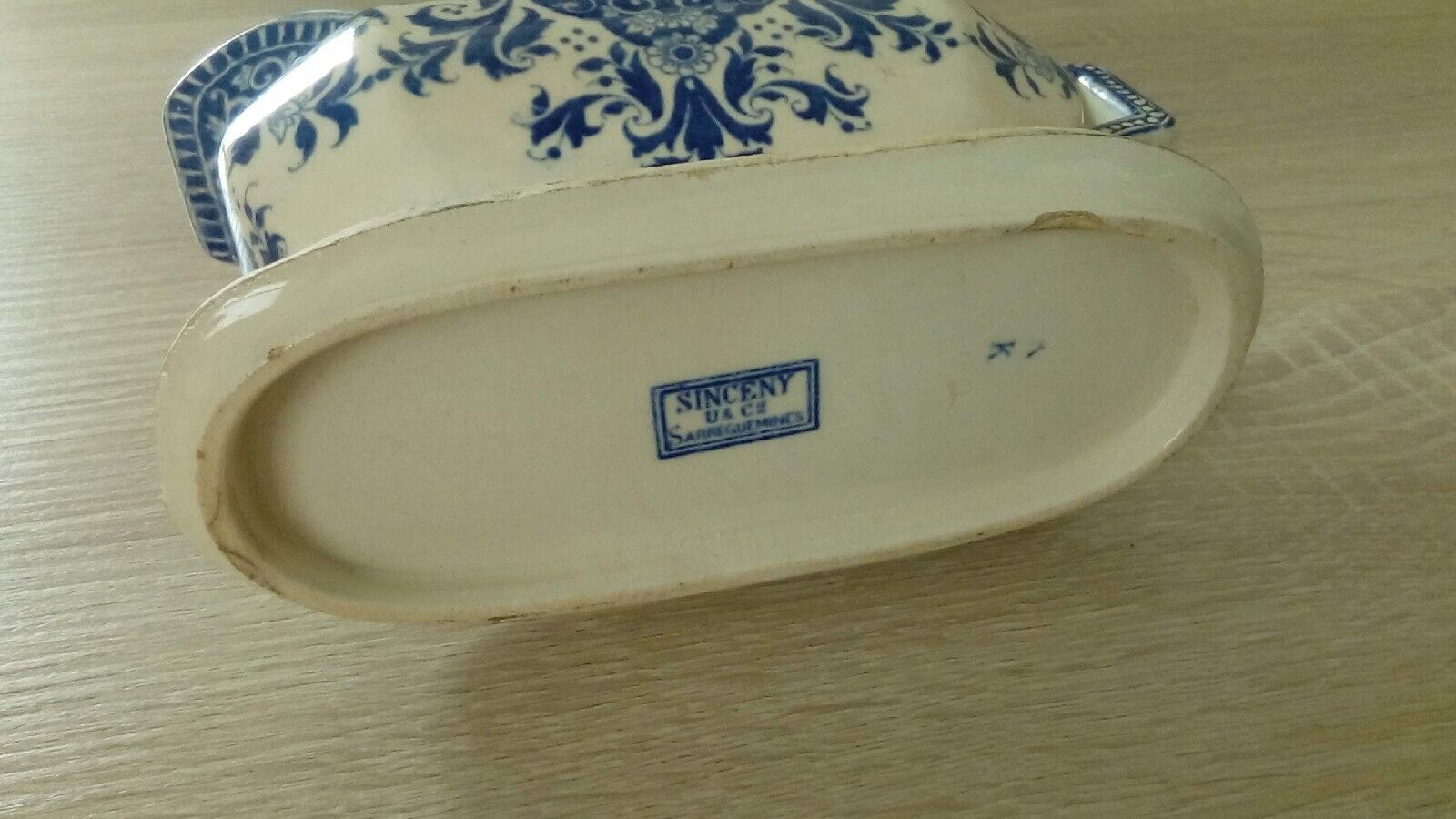 Sauciere on dormant sinceny sarreguemine u&c late 19 em