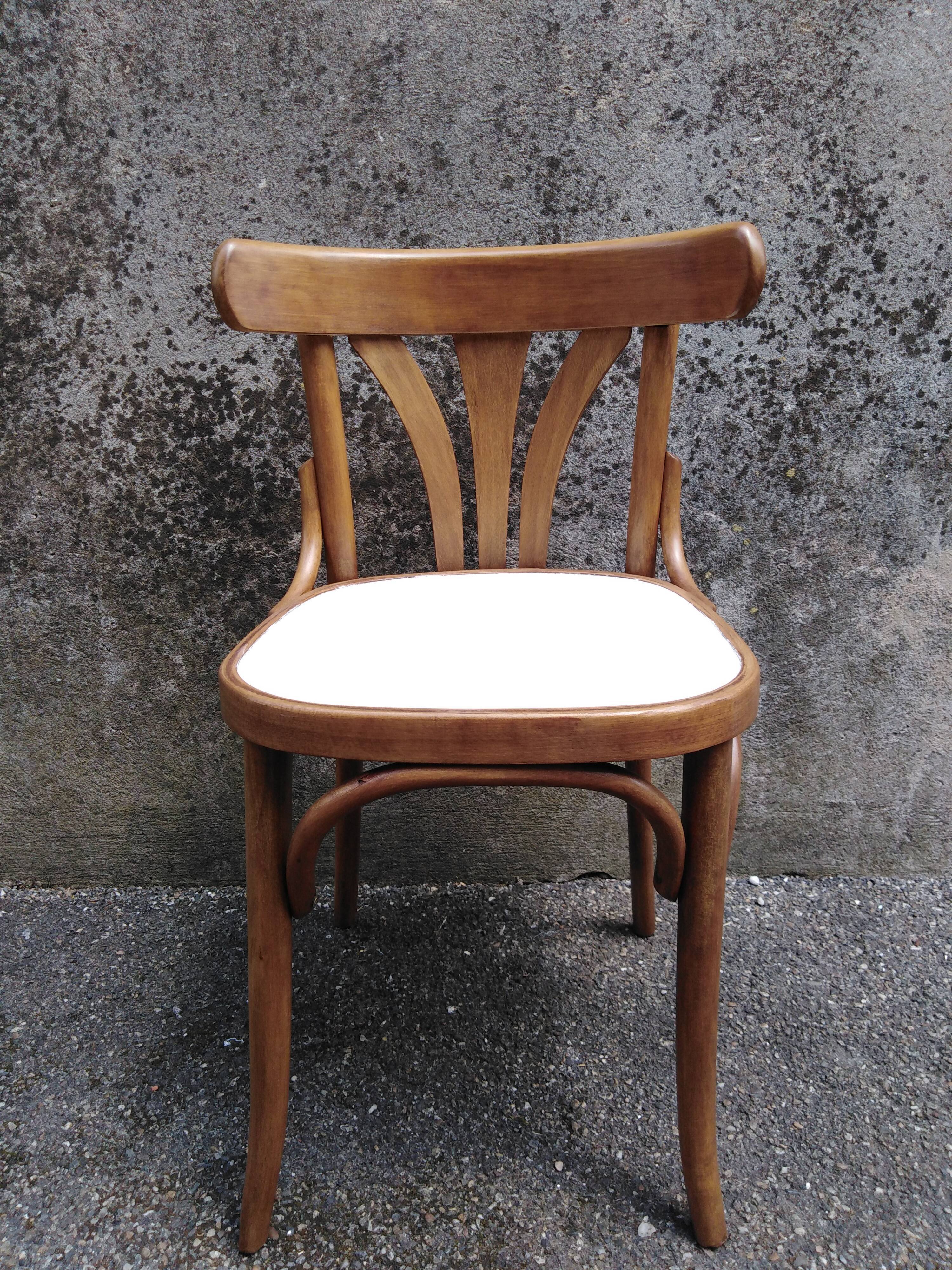 5 vintage bistro chairs