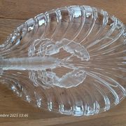 Plat de service en verre