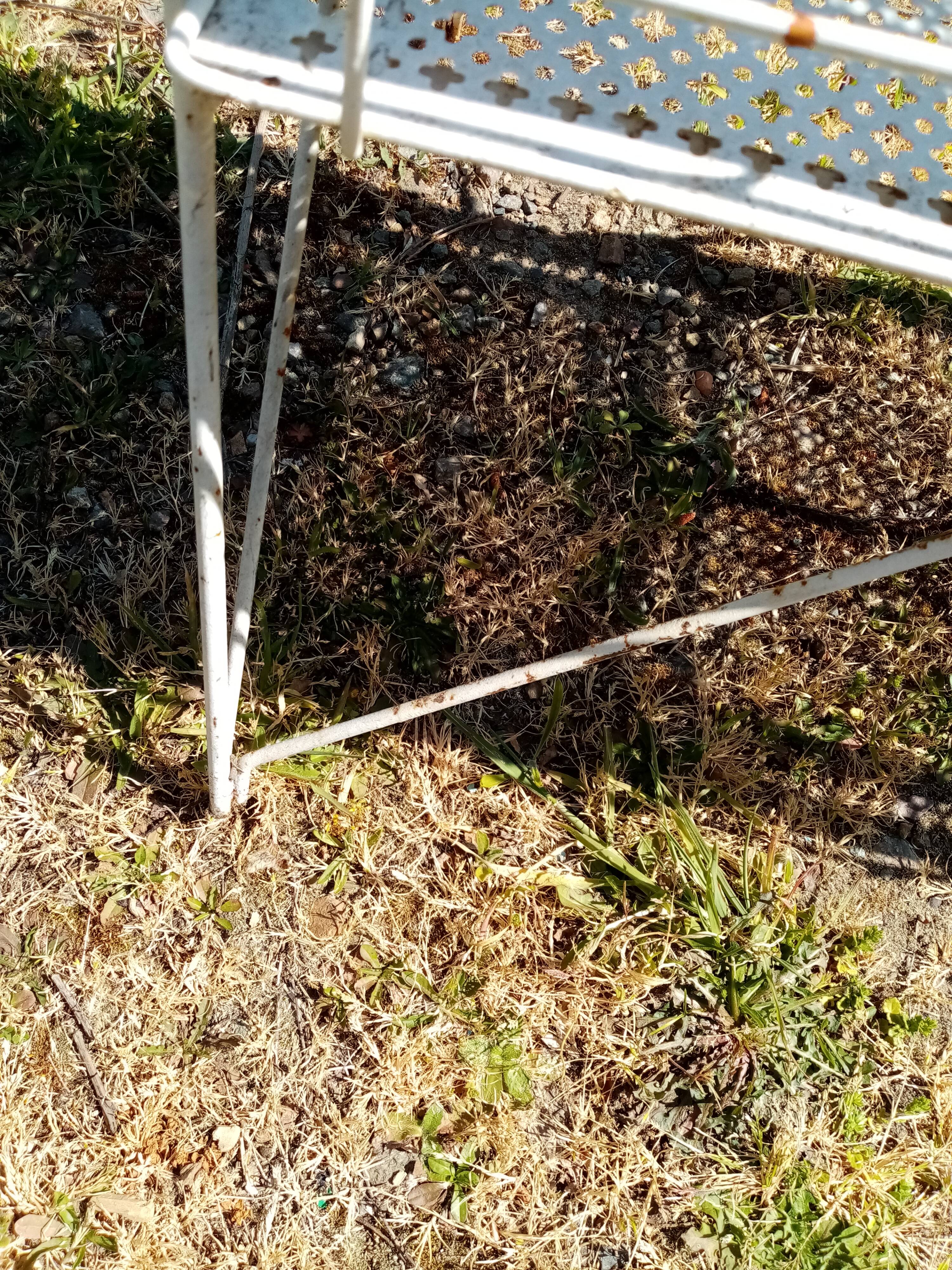 Vintage metal shelf