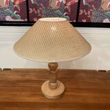 Solid wood lamp Scandinavian design 1960.