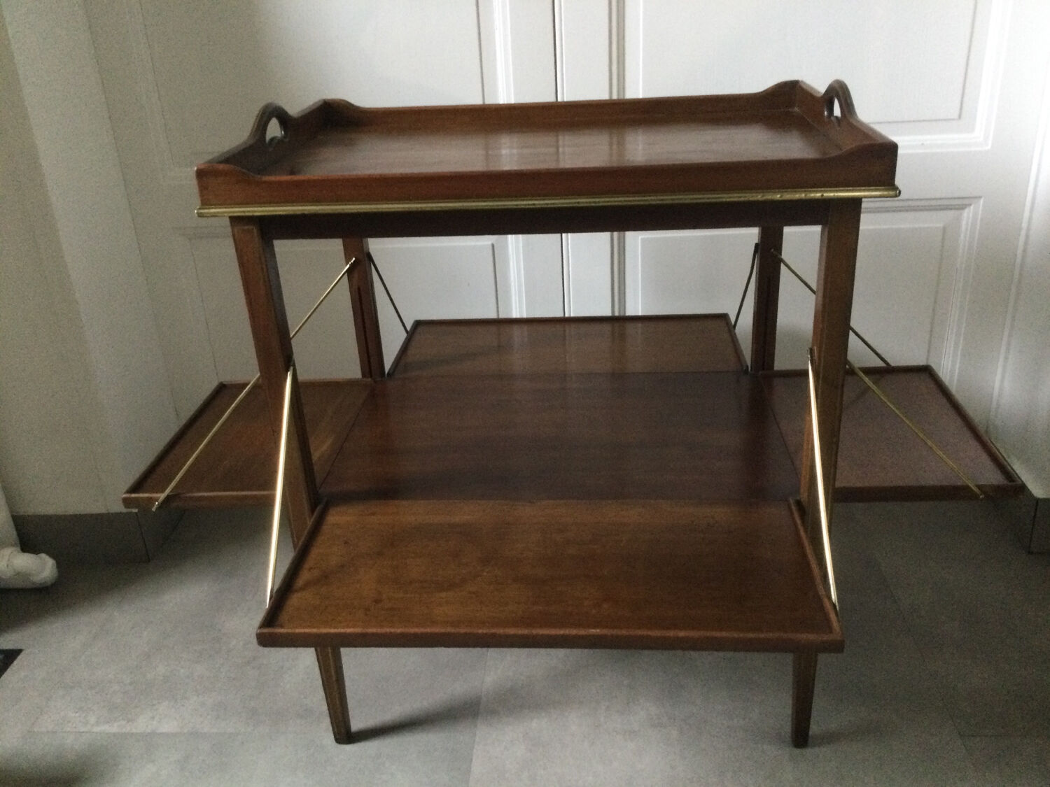 Modular coffee table 1900 mahogany