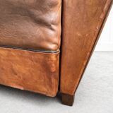 Pair of leather club armchairs – Mid-20th century