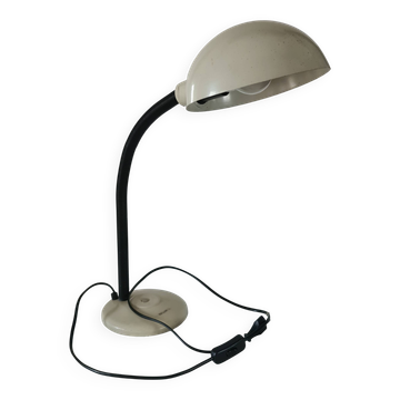 Lampe articulée années 60 – métal beige et col flexible
