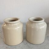 Ancient mustard pots made of sandstone