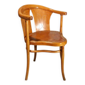 Fauteuil de bureau N°1 de Thonet patine « façon chêne » d’origine Fin XIX°
