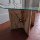 1980s Ligne Roset pink marble side table