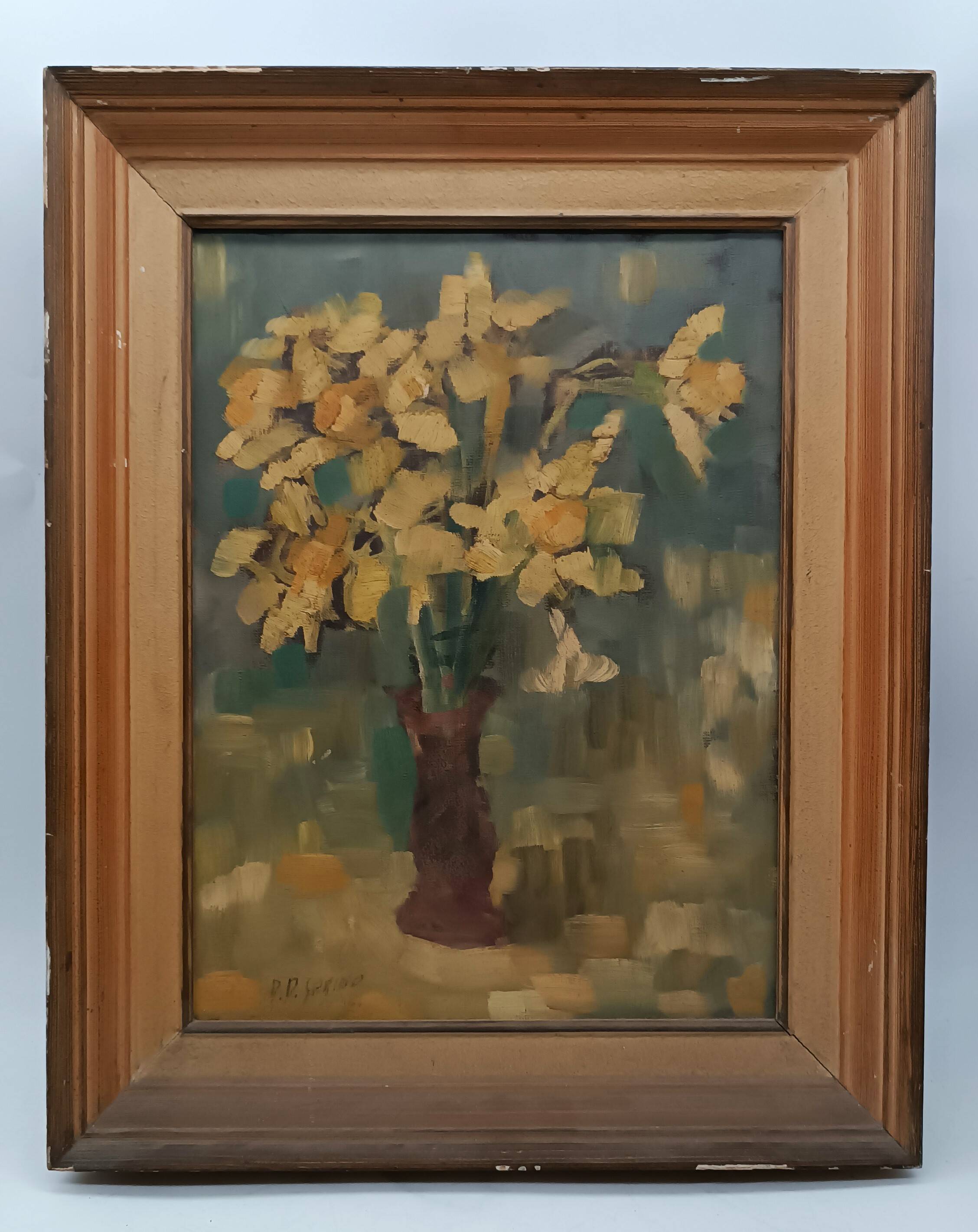 Still life painting Sarino Papalia (1898-1958) dated 1954