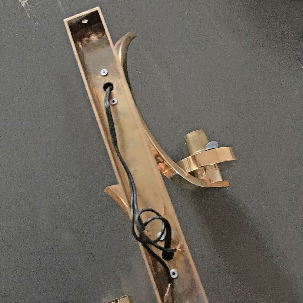 Double fire wall lamp