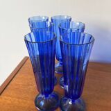 Cobalt blue champagne flutes