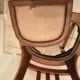 Chaise d'aisance en bois ancienne chene massif