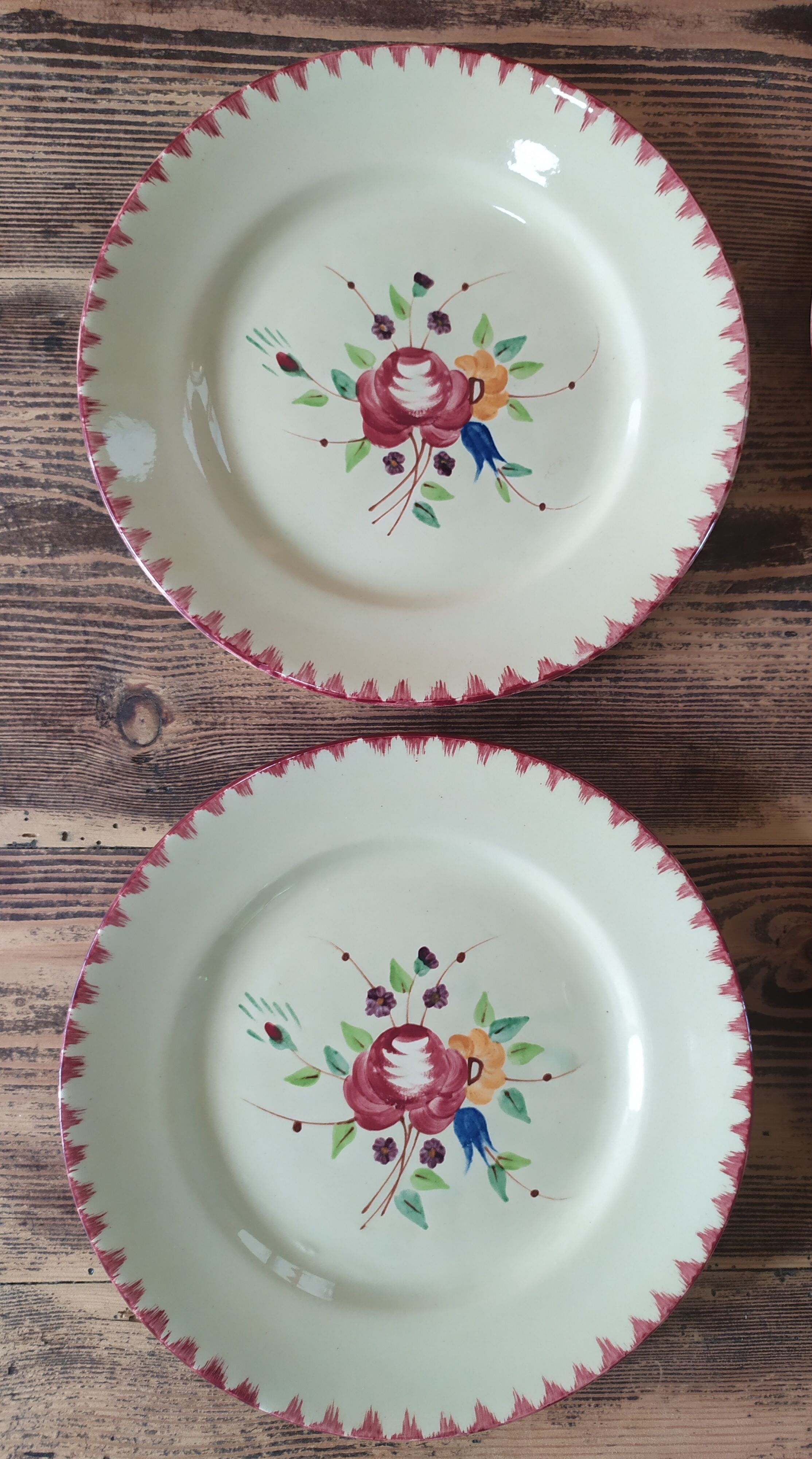 6 flat plates Longchamp model "Padoue"