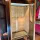 Biedermeier Armoire with Intricate Carvings and Urn Shape