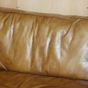 Three-seater leather sofa Viscount William Halo Timothy Oulton
