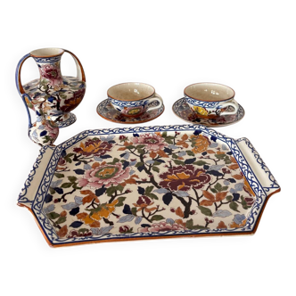 Lot art de la table en gien collection pivoines