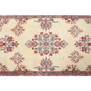 Tapis de sol turc Oushak fait main en laine et coton beige des années 1970 103x206