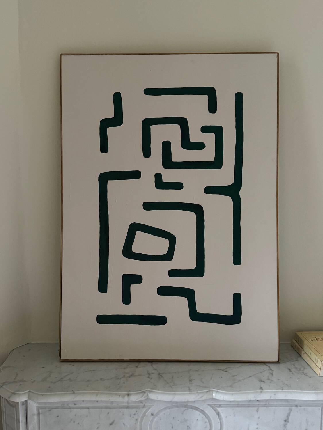 Abstract painting on canvas