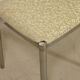 Stool with metal chromed base edition Casamance