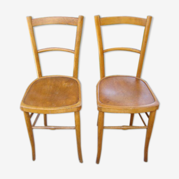 Pair of old bistro chairs