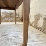 Table de ferme en pin et chêne