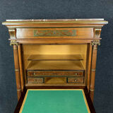 Writing desk in walnut and marquetry