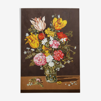 Painting bouquet of flowers