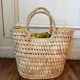 Panier en osier années 70