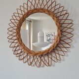 Wicker mirror