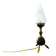 Brass tripod Space Age table lamp