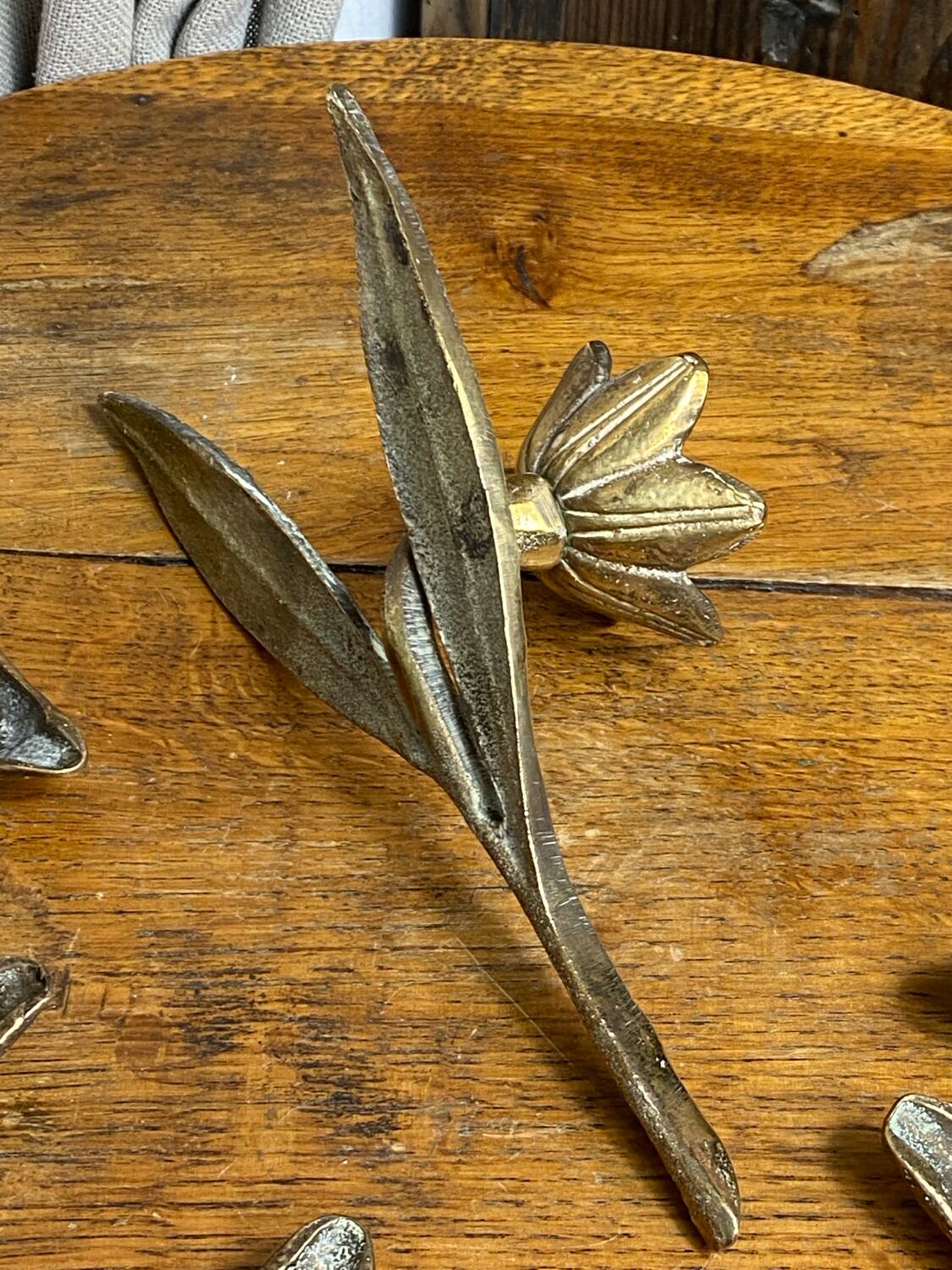 Bronze flower ashtray