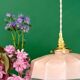 Vintage pink opaline pendant light