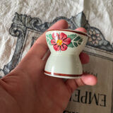 Vintage hand-painted shell flower