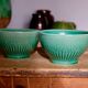 Old English green bowls