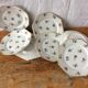 Set of 7 vintage porcelain dessert plates