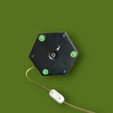 Hexagonal gold table lamp – Empire / Hollywood Regency style