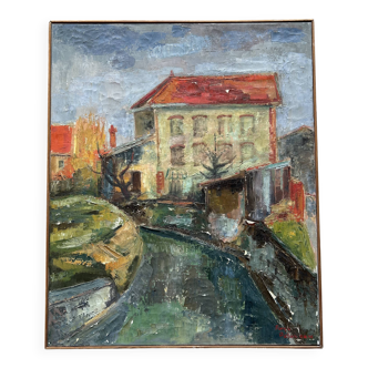 Tableau ancien signé Serge Delaveau